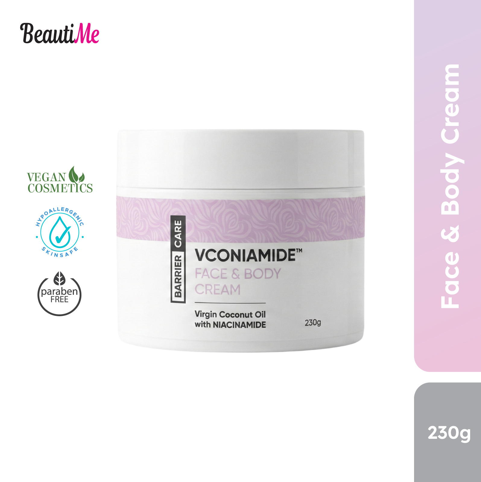 beautime vconiamide™ face & body cream (230g) vco barrier restore repair moisturize niacinamide beautime vconiamide™ face & body cream (230g) vco barrier restore repair moisturize niacinamide