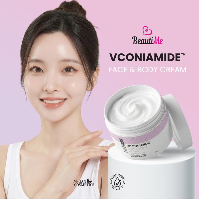 beautime vconiamide™ face & body cream (230g) barrier restoring vco repairing hydration niacinamide
